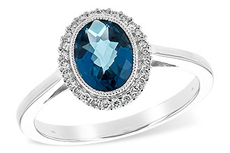 C216-37845: LDS RG 1.27 LONDON BLUE TOPAZ 1.42 TGW