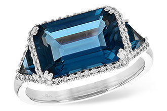 C217-29681: LDS RG 4.60 TW LONDON BLUE TOPAZ 4.82 TGW (12x8MM)