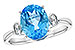 C217-35181: LDS RG 2.84 BLUE TOPAZ 2.90 TGW (10x8MM BT)