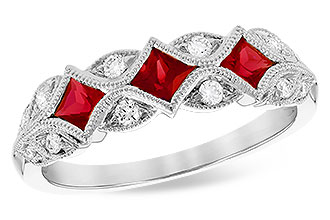 C300-03345: LDS WED RG .55 TW RUBY .70 TGW