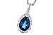 C300-06990: NECK 2.25 LONDON BLUE TOPAZ 2.40 TGW (10x7 PS)