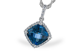 C300-95136: NECK 1.09 LONDON BLUE TOPAZ 1.20 TGW