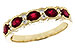 C300-96954: LDS WED RG .88 TW RUBY 1.00 TGW (4x3MM RUBY)