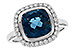 C300-97854: LDS RG 3.85 LONDON BLUE TOPAZ 4.15 TGW (9MM LBT)