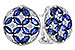C301-83363: EARRINGS 2.07 TW SAPPHIRE 2.37 TGW