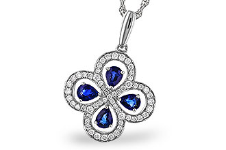 C301-84227: NECKLACE .68 SAPPHIRE TW .96 TGW