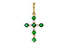 C301-84236: PENDANT .27 TW EMERALD .35 TGW