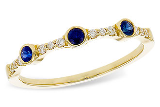 C301-85136: LDS WED RG .16 SAPPHIRE .25 TGW