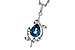C301-86063: NECK 1.20 LONDON BLUE TOPAZ 1.25 TGW (8x6MM LBT)