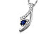 C301-87827: NECKLACE .23 SAPP .40 TGW (5x3 SAPP)