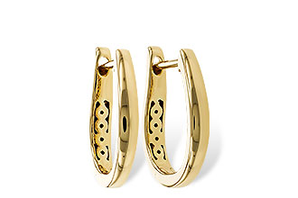 C301-87890: GOLD EARRINGS (15MM)