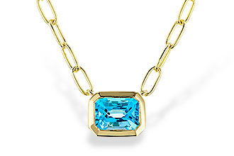 C301-87899: NECKLACE 1.20 SWISS BLUE TOPAZ (18")
