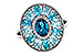 C301-88799: LDS RG 3.02 TW BLUE TOPAZ 3.10 TGW (7x5MM LBT CTR)