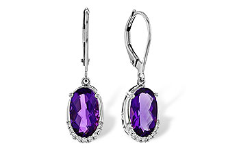C301-89727: EARRINGS 2.70 TW AMETHYST 2.78 TGW (10x6MM OV)