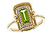 C301-90563: LDS RG .72 PERIDOT .84 TGW (8x4MM PER)