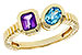 C301-90572: LDS RG .82 TW SEMI-PRECIOUS (AMY,SWISS BT)