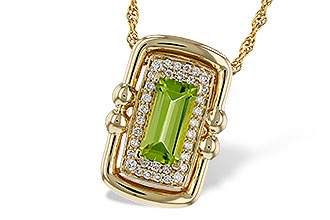 C301-90581: NECKLACE .72 PERIDOT .84 TGW (8x4MM PER)