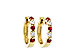 D028-21481: EARRINGS .33 RUBY .52 TGW