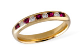 D120-01472: LDS WED RG .22 RUBY .38 TGW