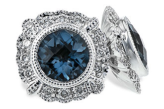 D216-38754: EARR 1.03 BLUE TOPAZ 1.17 TGW