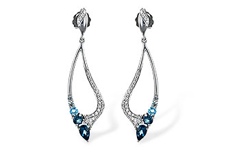 D216-43290: EARR .98 BLUE TOPAZ 1.25 TGW