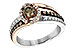 D216-43317: LDS DIA RG .40 BROWN CTR .97 TW