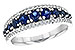 D216-45136: LDS WED RG .93 TW SAPP 1.16 TGW