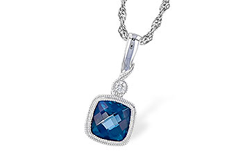 D300-91463: NECK 1.05 LONDON BLUE TOPAZ 1.07 TGW