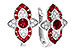 D300-91490: EARR .78 TW RUBY .90 TGW