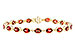 D300-93336: BRACELET 9.22 TW GARNET 9.26 TGW