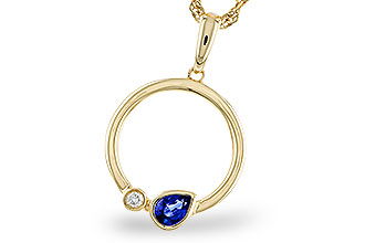 D301-84263: NECKLACE .26 SAPPHIRE .28 TGW