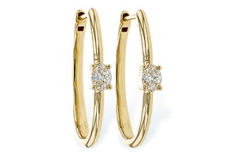 D301-86017: EARRINGS .47 TW OVAL DIAMONDS