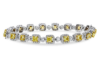 D301-86054: BRACELET 4.37 FANCY YELLOW DIAS 7.12 TW (7")