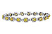 D301-86054: BRACELET 4.37 FANCY YELLOW DIAS 7.12 TW (7")