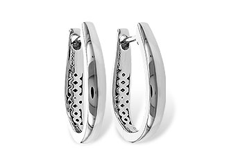 D301-87899: GOLD EARRINGS (17MM)