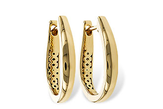 D301-87899: GOLD EARRINGS (17MM)