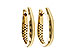 D301-87899: GOLD EARRINGS (17MM)