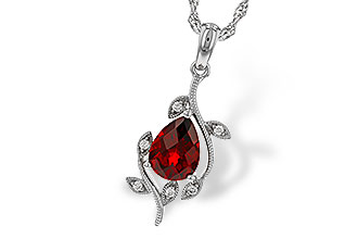 D301-88754: NECKLACE 1.34 GARNET 1.39 TGW (8X6MM GAR)