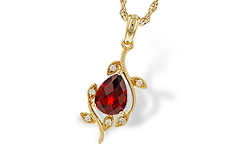 D301-88754: NECKLACE 1.34 GARNET 1.39 TGW (8X6MM GAR)