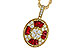 D301-88817: NECKLACE .54 TW RUBY .78 TGW