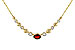D301-89672: NECKLACE .88 GARNET 1.00 TGW (17")