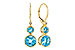 D302-73308: EARR 3.25 TW BLUE TOPAZ 3.27 TGW (4MM/7MM BT)