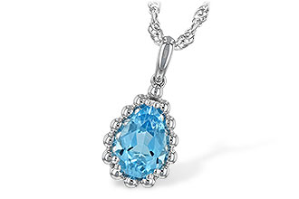E216-40626: NECKLACE 1.55 CT BLUE TOPAZ