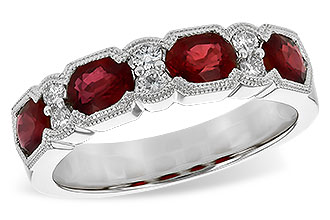 E217-29708: LDS WED RG 1.66 RUBY 1.84 TGW (5x4MM RUBY)