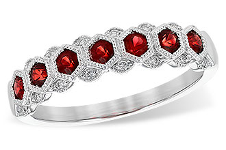 E217-36054: LDS WED RG .52 RUBY .59 TGW