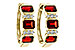 E301-84245: EARRING 1.50 TW GARNET 1.61 TGW