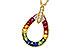 E301-85126: NECKLACE 1.10 MULTI-COLOR SAPPH 1.15 TGW