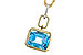 E301-86090: NECKLACE 3.26 BLUE TOPAZ 3.30 TGW (10x8MM BT)