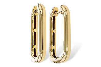 E301-88817: GOLD EARRINGS (23MM)
