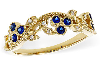 E301-90554: LDS WED RG .23 SAPPHIRE .29 TGW
